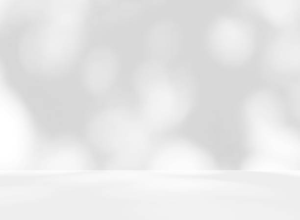 istock Gray silver white bokeh background. Empty room studio for product presentation. 2206798491