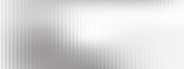 Gray ribbed glass pattern. Metal texture effect. Acrylic panel for wall, window, door or roof covering. Vector background Gray ribbed glass pattern. Metal texture effect. Acrylic panel for wall, window, door or roof covering. Vector background. frosted glass door office stock illustrations