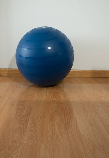 istock Blue fitness ball 2206805837