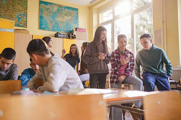 istock Children bonding during a break in the classroom 2206815781