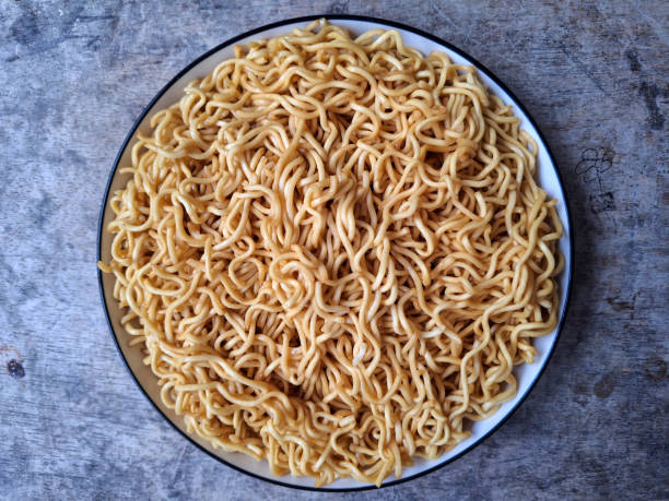 istock Mi Goreng Or Fried Noodle On A Plate. Food Menu. Top View. 2206817870