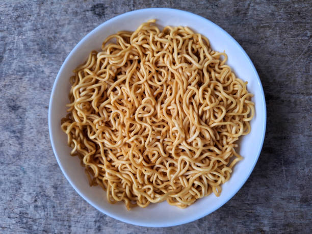 istock Mi Goreng Or Fried Noodle On A Plate. Food Menu. Top View. 2206818101