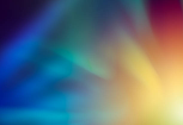 istock Abstract color background with warm and cold shades of light refraction 2206829348