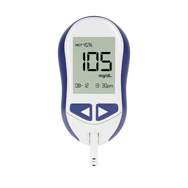 istock Diabetic Kit Concept. Blood Glucose Meter Monitoring System. 3d Rendering 2206829354