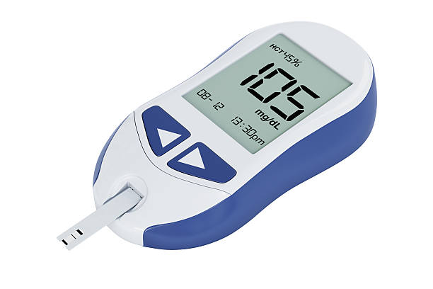 istock Diabetic Kit Concept. Blood Glucose Meter Monitoring System. 3d Rendering 2206829808