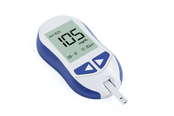 istock Diabetic Kit Concept. Blood Glucose Meter Monitoring System. 3d Rendering 2206830127