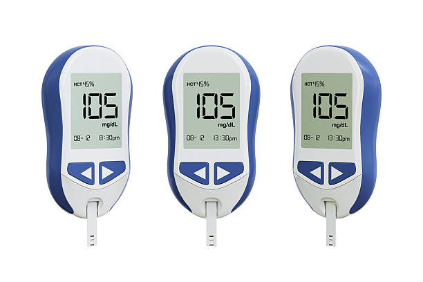 istock Diabetic Kit Concept. Blood Glucose Meter Monitoring System. 3d Rendering 2206830298