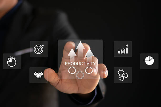 istock Increasing productivity for efficient industrial management and productivity growth 2206852057
