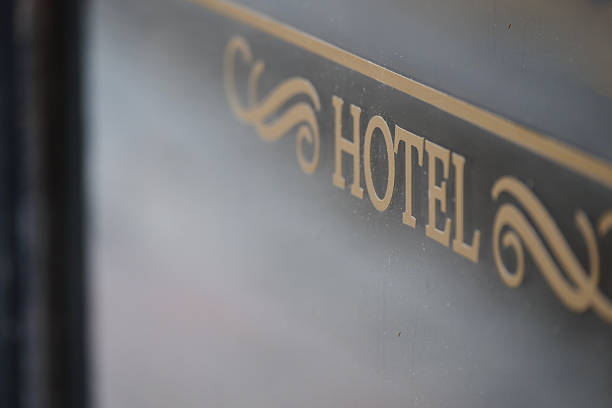 An elegantly designed stylish hotel sign featuring sophisticated design elements