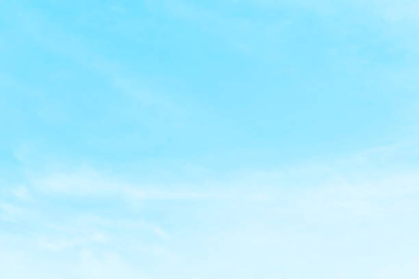 istock Blue pastel sky with white fluffy cloud. Cumulus clouds background. 2206852243