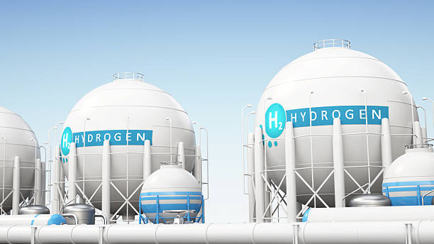 istock Storage tanks for hydrogen at an industrial facility showcasing modern technology and energy solutions 2206853328