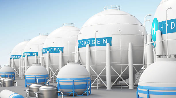 istock Storage tanks for hydrogen at an industrial facility showcasing modern technology and energy solutions 2206853458