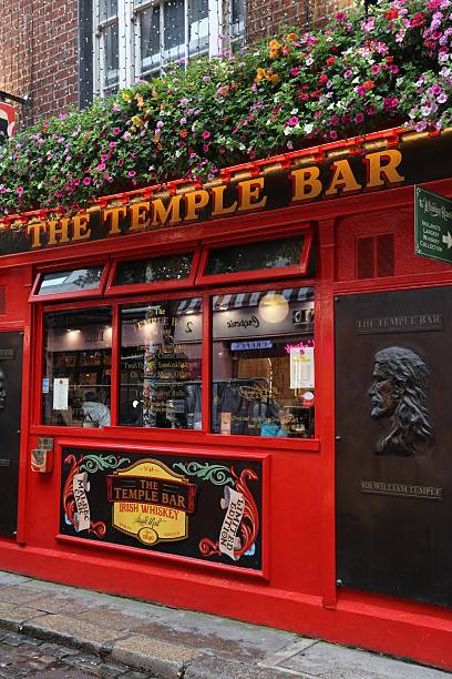 The Temple Bar, famous pub in downtown Dublin, Ireland.