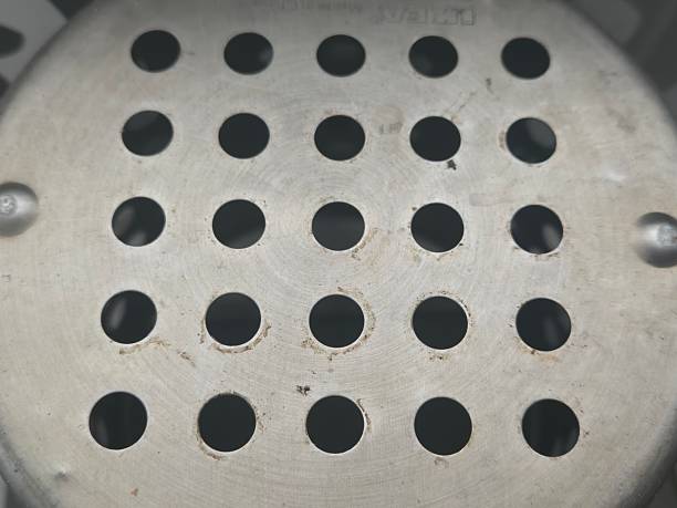 istock Metal plate with holes 2206857965