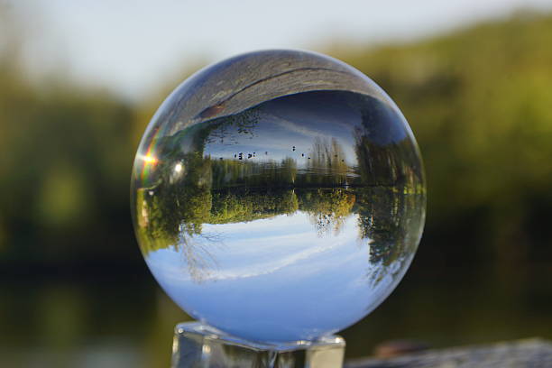 istock Reflection of the sun on the mirror ball. 2206858687