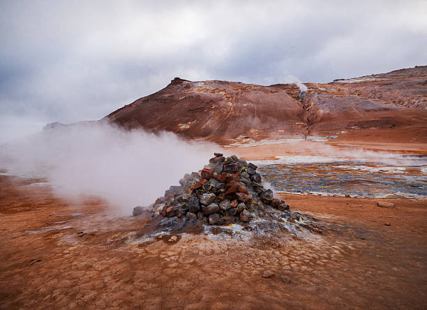 Hverir geothermal area in Iceland