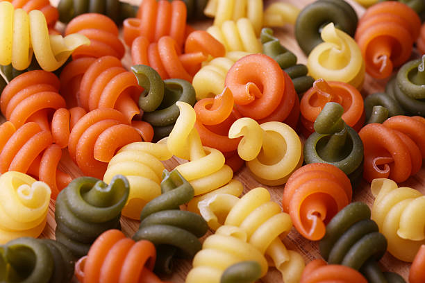 Trottoli Pasta that looks like Spinning Top in preparation for cooking