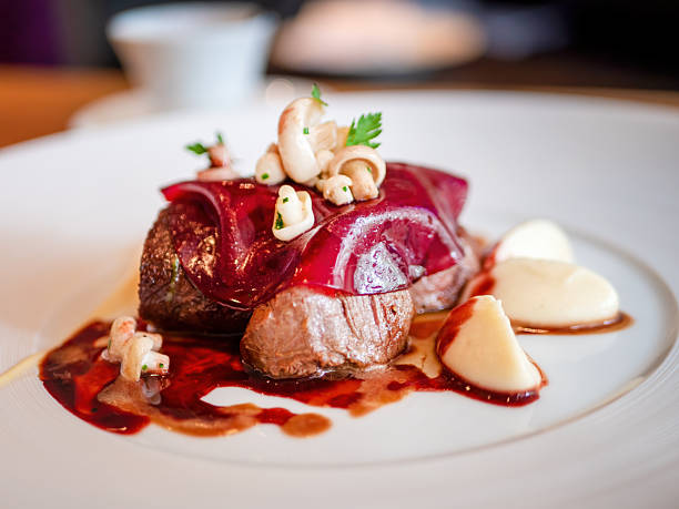 istock Delicious meat dish on the plate in the restaurant 2206860973