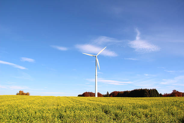 Windmill for electric power production in Germany.