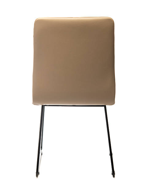 istock Leather chair back view isolated on white background 2206865971