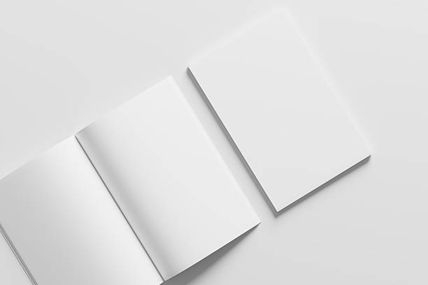 istock 11x17 Vertical Portrait Magazine Brochure 3D Rendering White Blank Mockup 2206874830