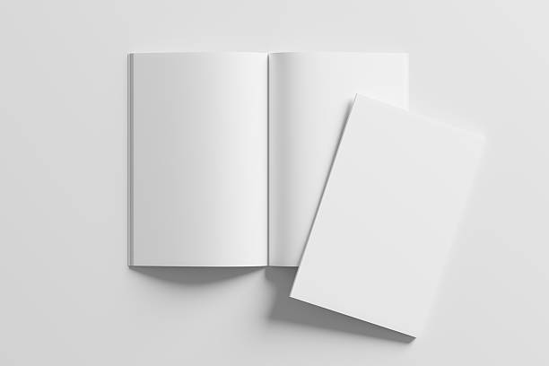 istock 11x17 Vertical Portrait Magazine Brochure 3D Rendering White Blank Mockup 2206874851