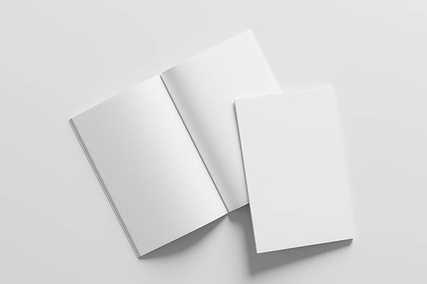 istock 11x17 Vertical Portrait Magazine Brochure 3D Rendering White Blank Mockup 2206874953