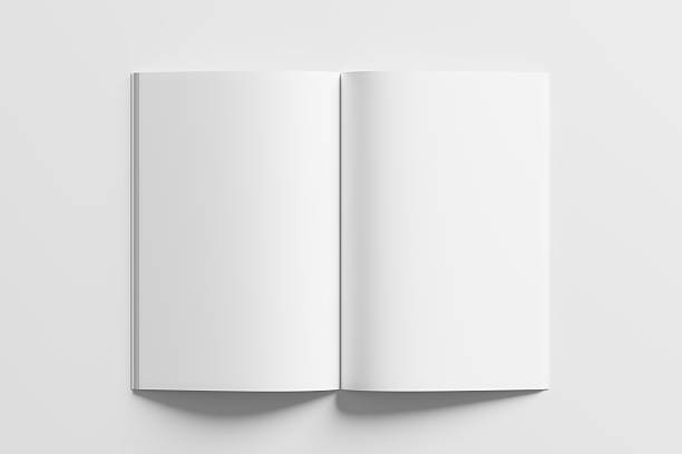 istock 11x17 Vertical Portrait Magazine Brochure 3D Rendering White Blank Mockup 2206874973