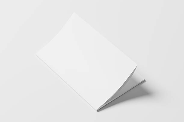 istock 11x17 Vertical Portrait Magazine Brochure 3D Rendering White Blank Mockup 2206875456