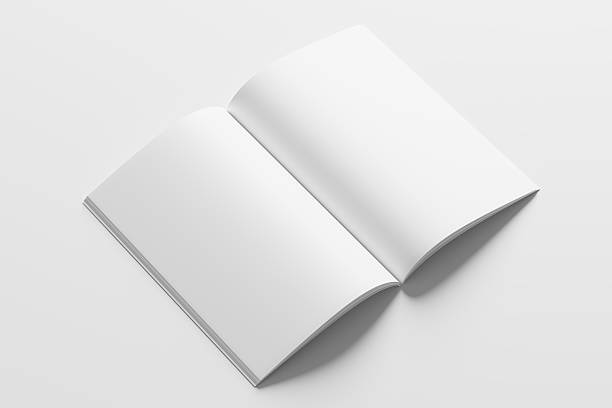 istock 11x17 Vertical Portrait Magazine Brochure 3D Rendering White Blank Mockup 2206875457