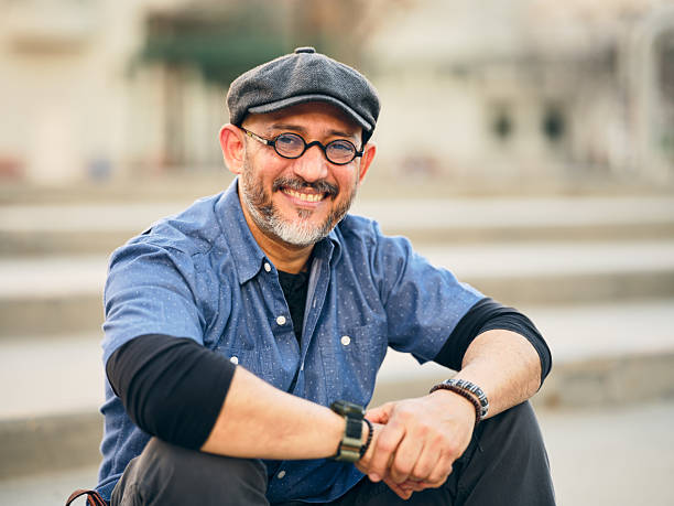 A man out and about in a downtown city area.