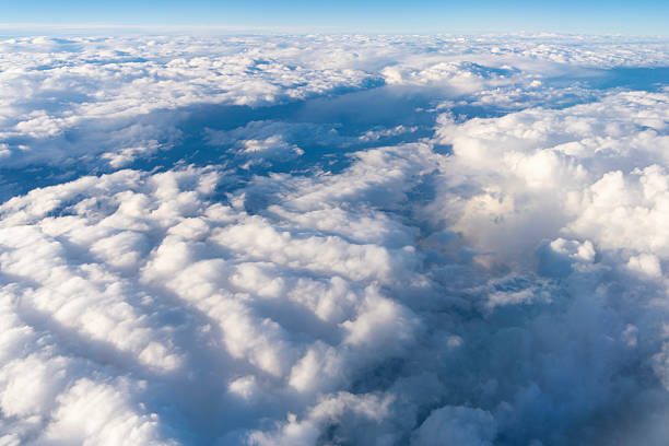 istock Cloud and cloudscape aerial sky. Aerial cloudscape view covered with cloud. Aerial cloudy sky view. Cloud view from plane. Sky in cloud. Cloudscape with cloudy weather. Nebulosity background 2206892274