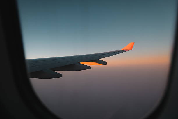 istock Im enjoying a beautiful sunset view from my airplane window on this memorable journey 2206895745