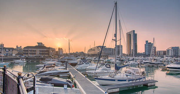 istock Ocean Village Marina in Southampton 2206898155
