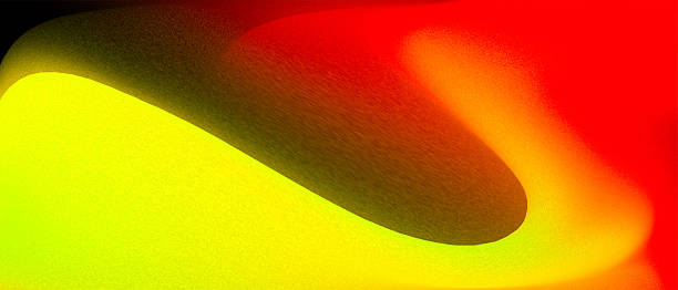 istock Red yellow gradient background rough texture noise grain wave abstract illustration product backdrop header element 2206928112