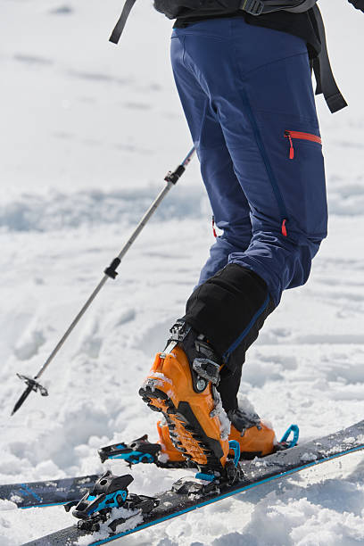 istock Close-Up of Ski Gear Ready for a Challenging Ascent 2206931634
