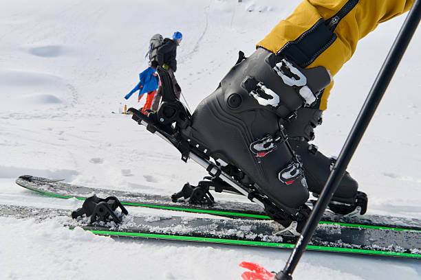 istock Close-Up of Ski Gear Ready for a Challenging Ascent 2206935850