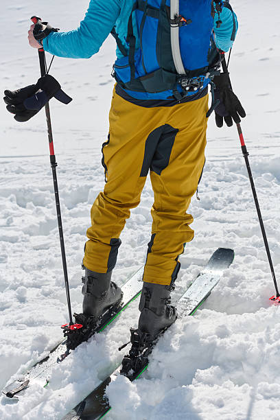 istock Close-Up of Ski Gear Ready for a Challenging Ascent 2206935931