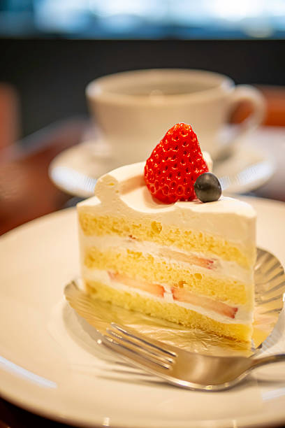 istock Coffee and strawberry shortcake 2206936928