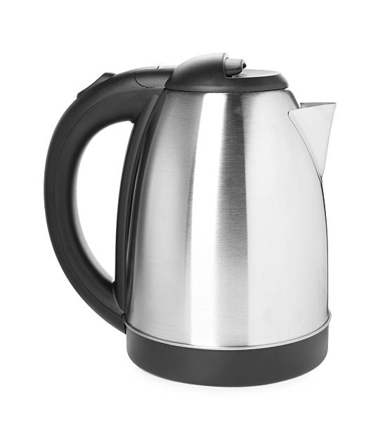 istock Stylish electrical kettle isolated on white. Household appliance 2206940665