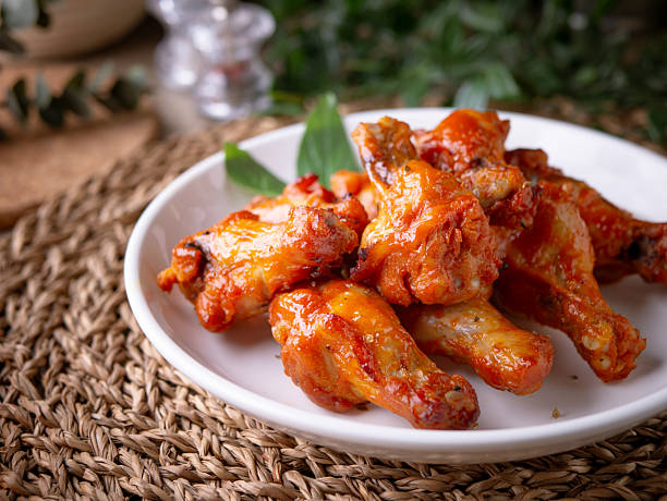 istock Classic New Orleans BBQ Roasted chicken buffalo wings. 2206941809