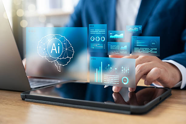 istock Humans use AI Artificial intelligence automation in their daily lives to help analyze data and prioritize their lives, automation to help business improve their efficiency, future technologies. 2206942363