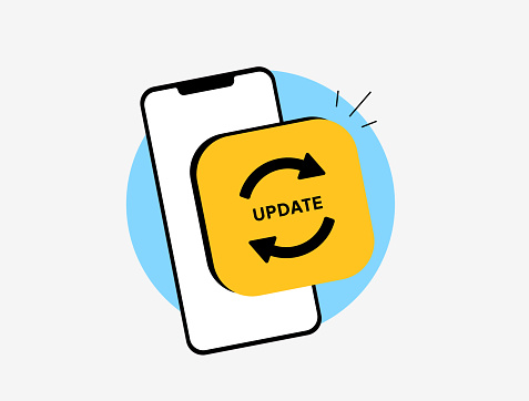 App Update And Inapp Updates Concept With Software Upgrade System ...