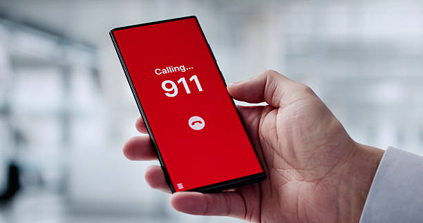 istock Hispanic Man Dialing 911 For Emergency Aid 2206946519