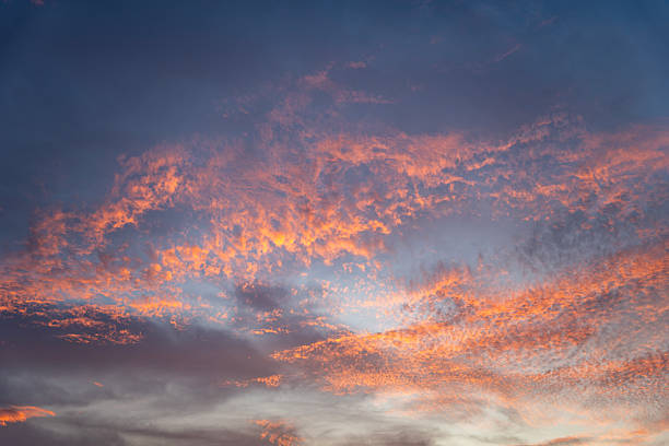 istock Scenery vivid burning sky during sunset time. 2206953438