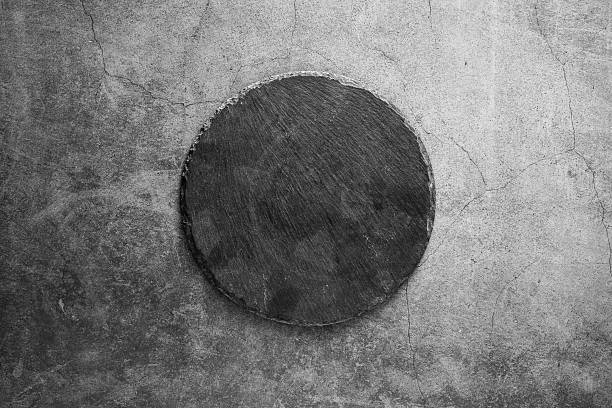 istock Circular Textured Surface with Concrete Background for Artistic Design and Decoration 2206956249