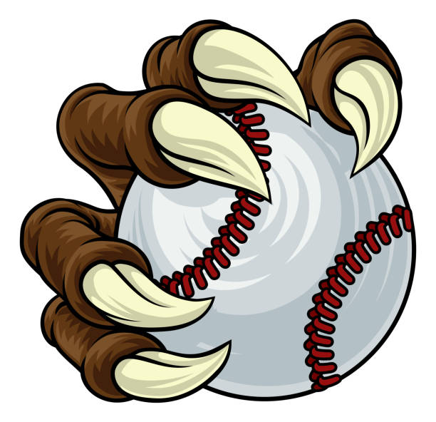 istock Baseball Ball Claw Cartoon Monster Animal Hand 2206959737