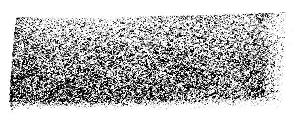 Black crayon brush strokes isolated on white background