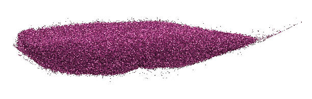 istock Dark purple glitter powder isolated on white background 2206960209