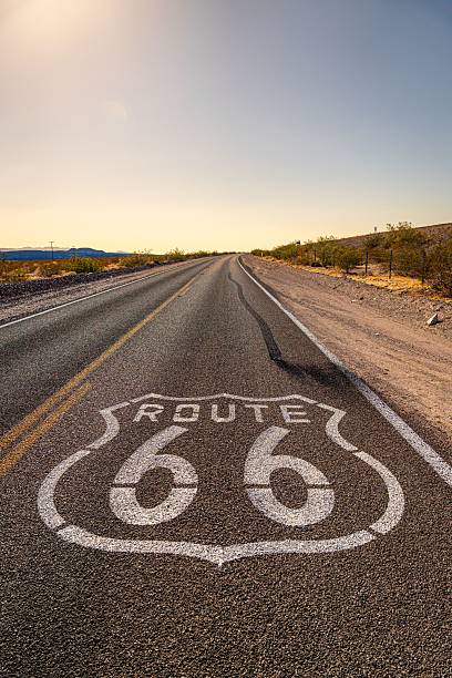 istock Iconic Route 66 stretches into the horizon. 2206962131